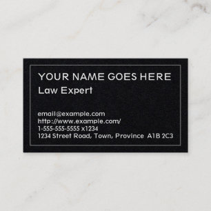 Plain Attorney Business Card