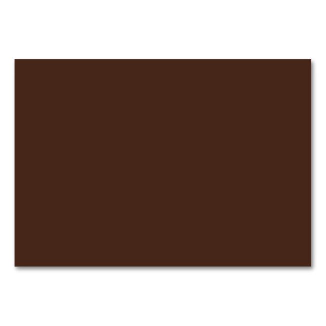 Plain Autumn Bronze colour Table Number (Front)