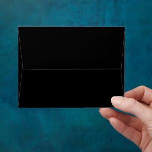 Plain Black A2 Note Card Blank Wedding Envelope