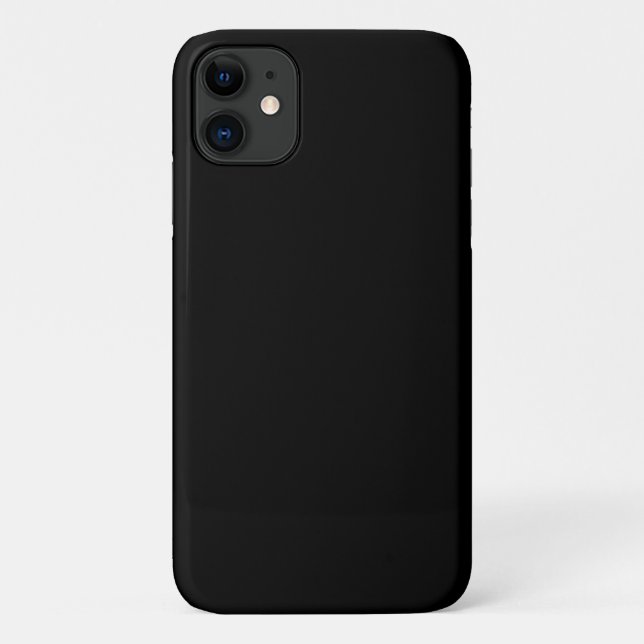 Plain black Case-Mate iPhone case (Back)
