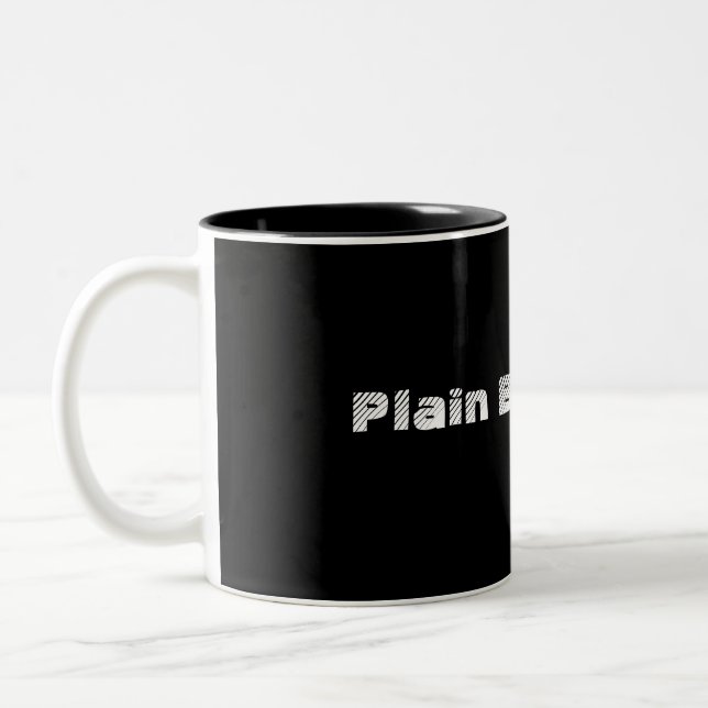 Plain Black Mug (Left)