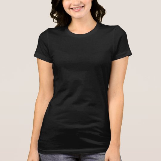 Plain black t-shirt for women, ladies | Zazzle.co.uk