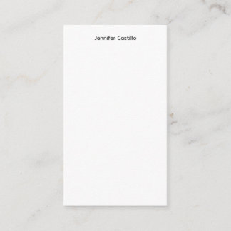 Plain Black White Minimalist Modern Enclosure Card