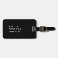 Plain Black & White Modern Minimalist