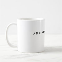 Plain Black White Professional Minimalist Name