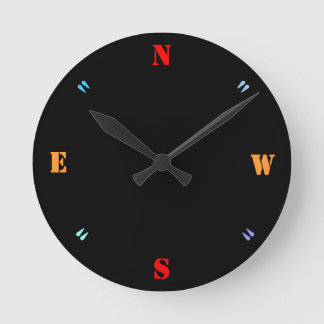 Plain Black with Coloured Numbers >  Plain Clocks