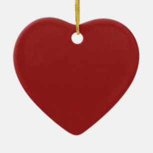 Plain Blank Red Shades DIY add text quote photo Ceramic Tree Decoration