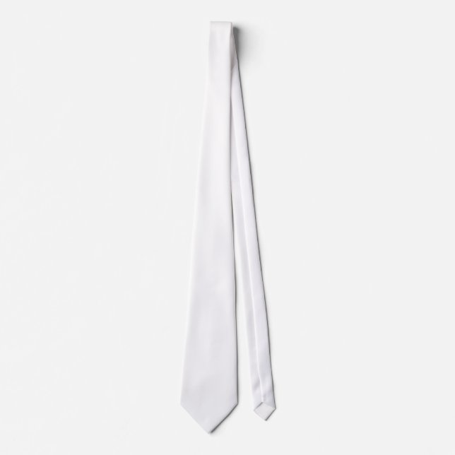 Plain blank white tie for you to design your own (Front)