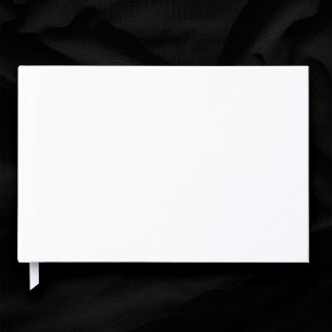 Plain Blank White Wedding Guest Book