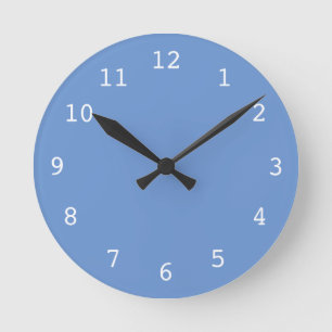 Plain blue clock