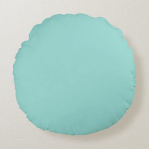 Plain blue colour round cushion