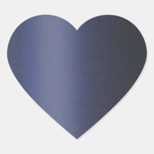 Plain BLUE GREY DarkGray Heart Sticker