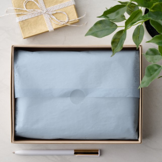 Plain Blue in a Light Tone Tissue Paper (Gift)