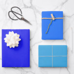 Plain Bluebonnet Hue Picton Blue Shades 3 Tones Wrapping Paper Sheet<br><div class="desc">Dive into the essence of sophistication with our Plain Bluebonnet Hue Picton Blue Shades Wrapping Paper. This trio of Bluebonnet Blue, Hue Blue, and Picton Blue hues creates a harmonious blend that speaks volumes. Elevate your gift presentations, making each moment memorable. Unveil the art of giving with a touch of...</div>