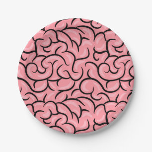 Plain Brain Paper Plate