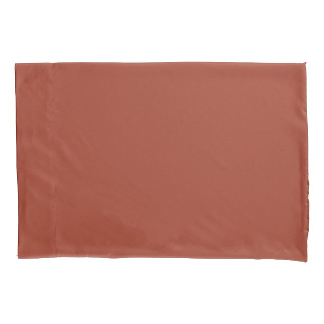 Plain Brick Red Pillowcase (Front)