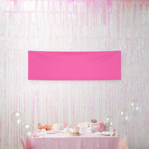 Plain bright hot pink banner