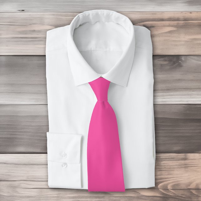 Plain bright hot pink tie (Creator Uploaded)