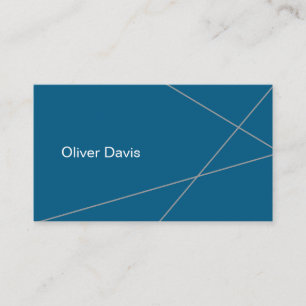 Plain Brisk Blue Business Card