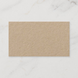 Plain Brown 3.5" x 2" Rectangle Kraft Paper Business Card