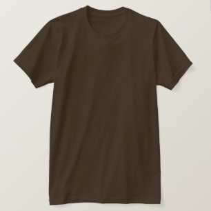Plain Brown Mens American Apparel T-Shirt