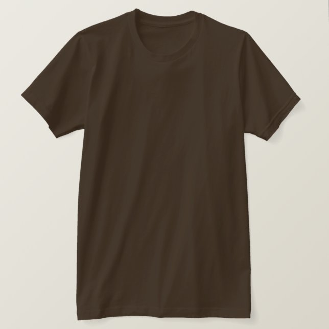 Plain Brown Mens Jersey T-Shirt (Design Front)