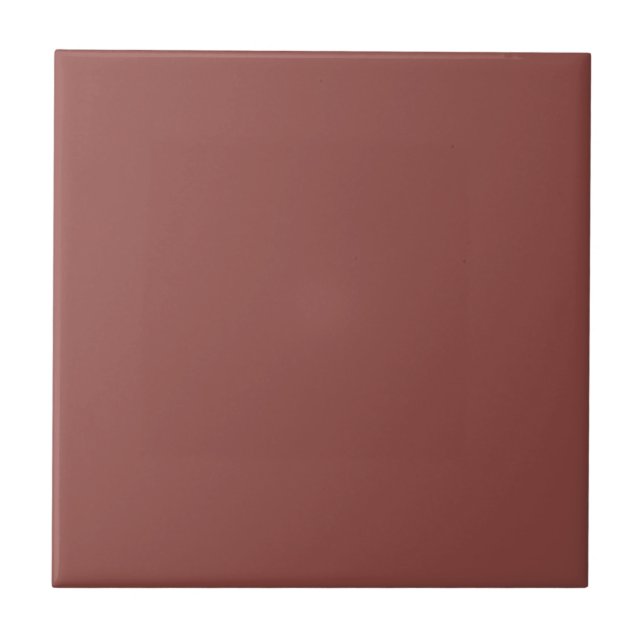 Plain Brown Solid Colour Tile (Front)