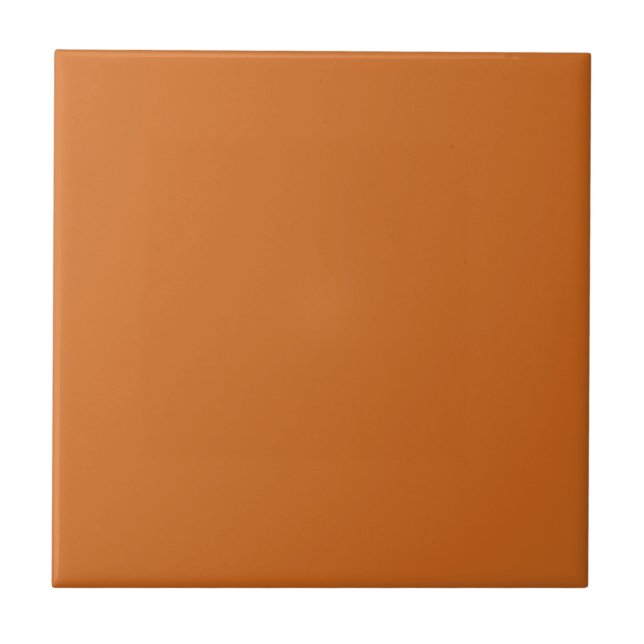 Plain Brown Solid Colour Tile (Front)