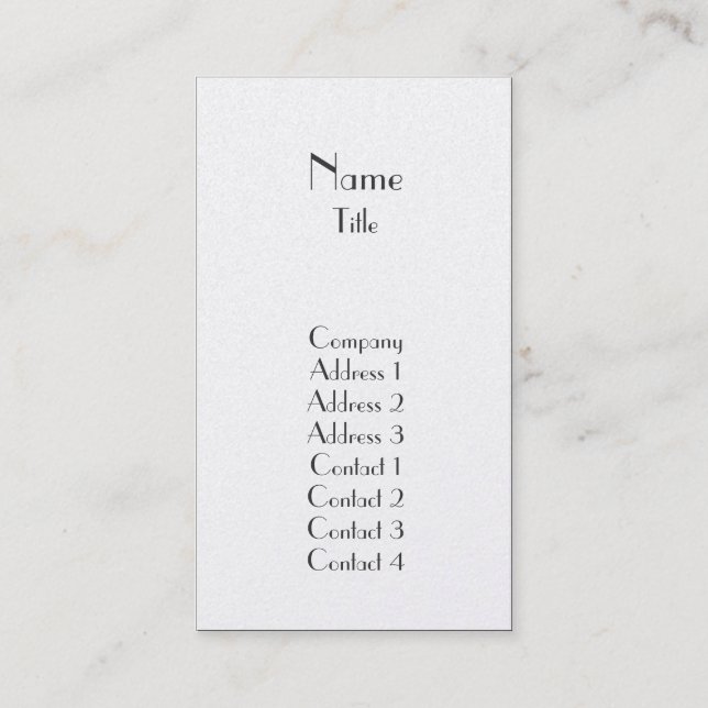 Plain - Business Business Card (Front)