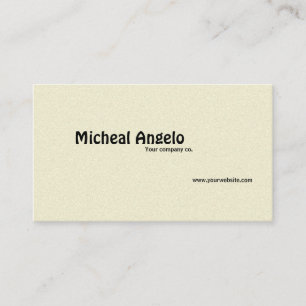 plain business card