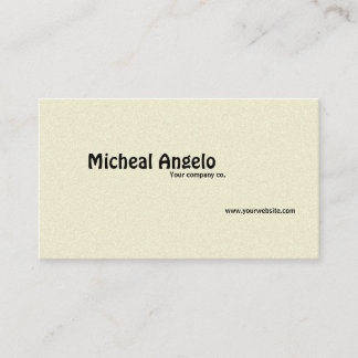 plain business card