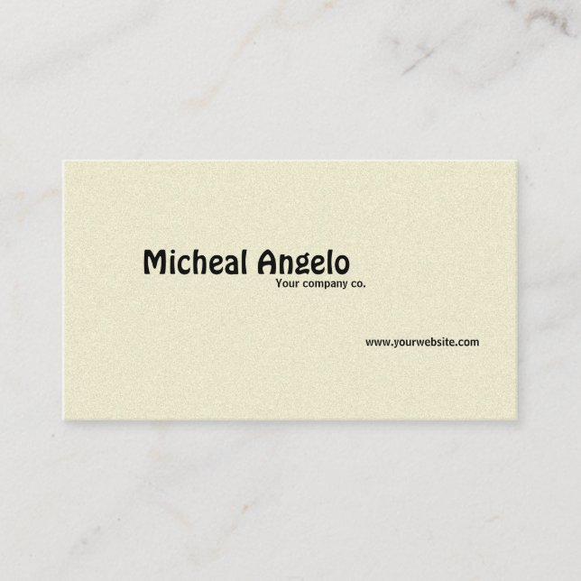 plain business card (Front)