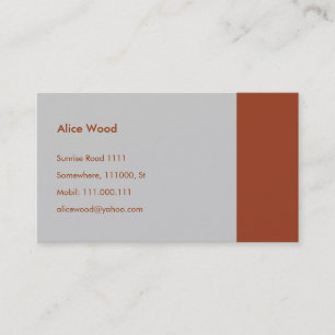 Plain Business Card