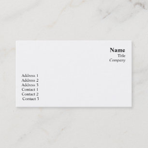 Plain  - Business Card