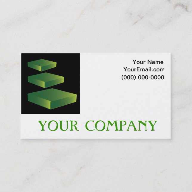 Plain Business Card Logo Steps (Front)