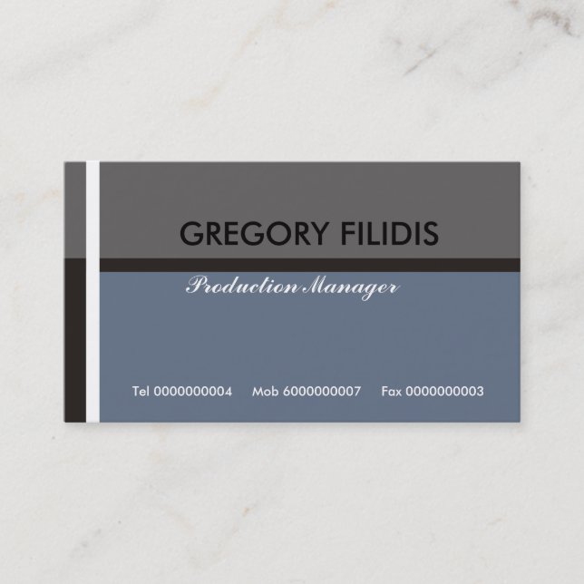 Plain Business Cards (Front)