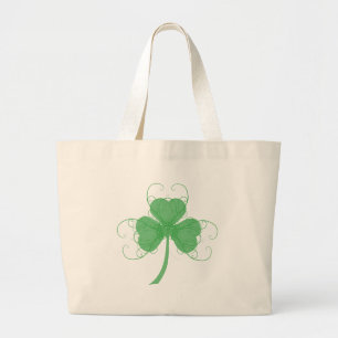 Plain But Fancy Shamrock Products Large Tote Bag