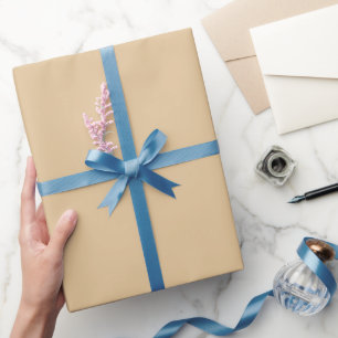 Plain Caramel Tan Colour Shade Tone Wrapping Paper