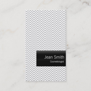 Plain Chevron Cosmetologist Business Card