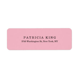 Plain Classical Pale Pink Minimalist Professional