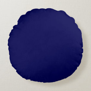 Plain color midnight blue round cushion