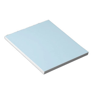 Plain color solid cloudy light blue notepad