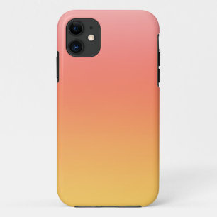 Plain colors - Yellow to Misty Pink ombre iPhone 11 Case