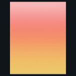 Plain colors - Yellow to Misty Pink ombre Flyer<br><div class="desc">Colorful yellow, orange, red and pink gradient, </div>