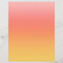 Plain colors - Yellow to Misty Pink ombre