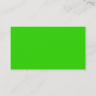 Plain Colour Bright Green Business Cards Colours 5