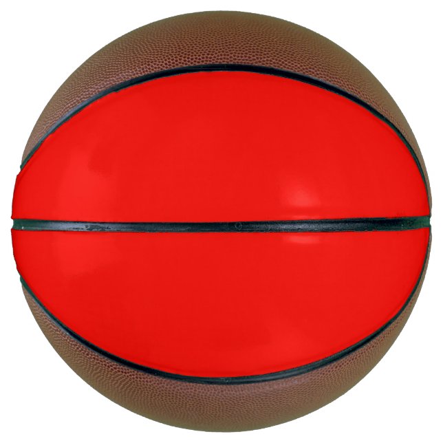 Plain colour bright red candy basketball (Front)