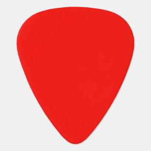 Plain colour bright red candy guitar pick
