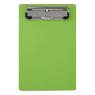 Plain colour grasshopper green mini clipboard
