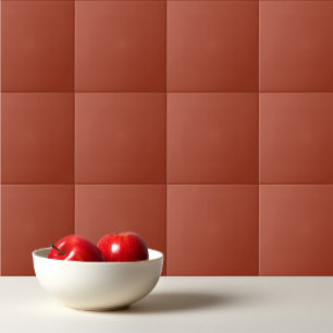 Plain colour rusty brown tile